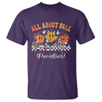 Fall Prevention T Shirt Autumn Thanksgiving Nurse PT OT - Wonder Print Shop