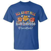 Fall Prevention T Shirt Autumn Thanksgiving Nurse PT OT - Wonder Print Shop
