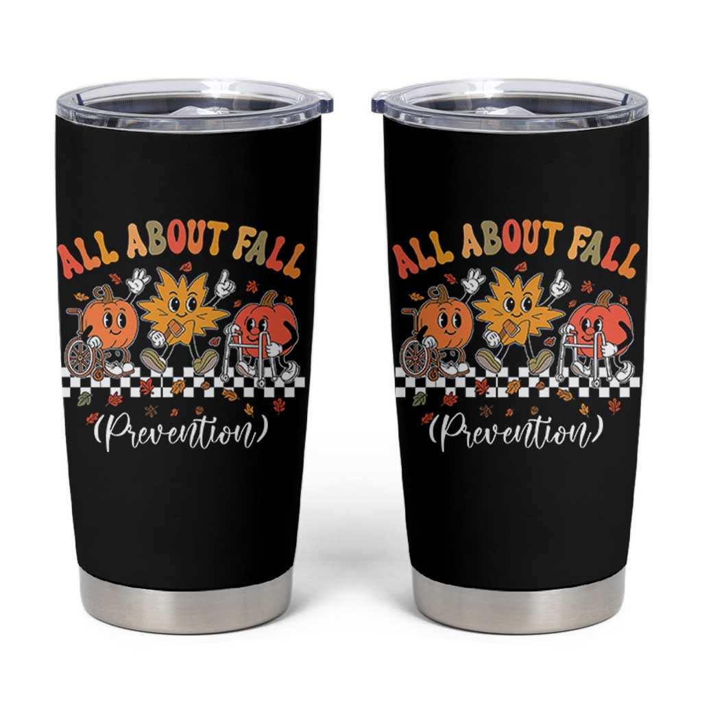 Fall Prevention Tumbler Cup Autumn Thanksgiving Nurse PT OT - Wonder Print Shop
