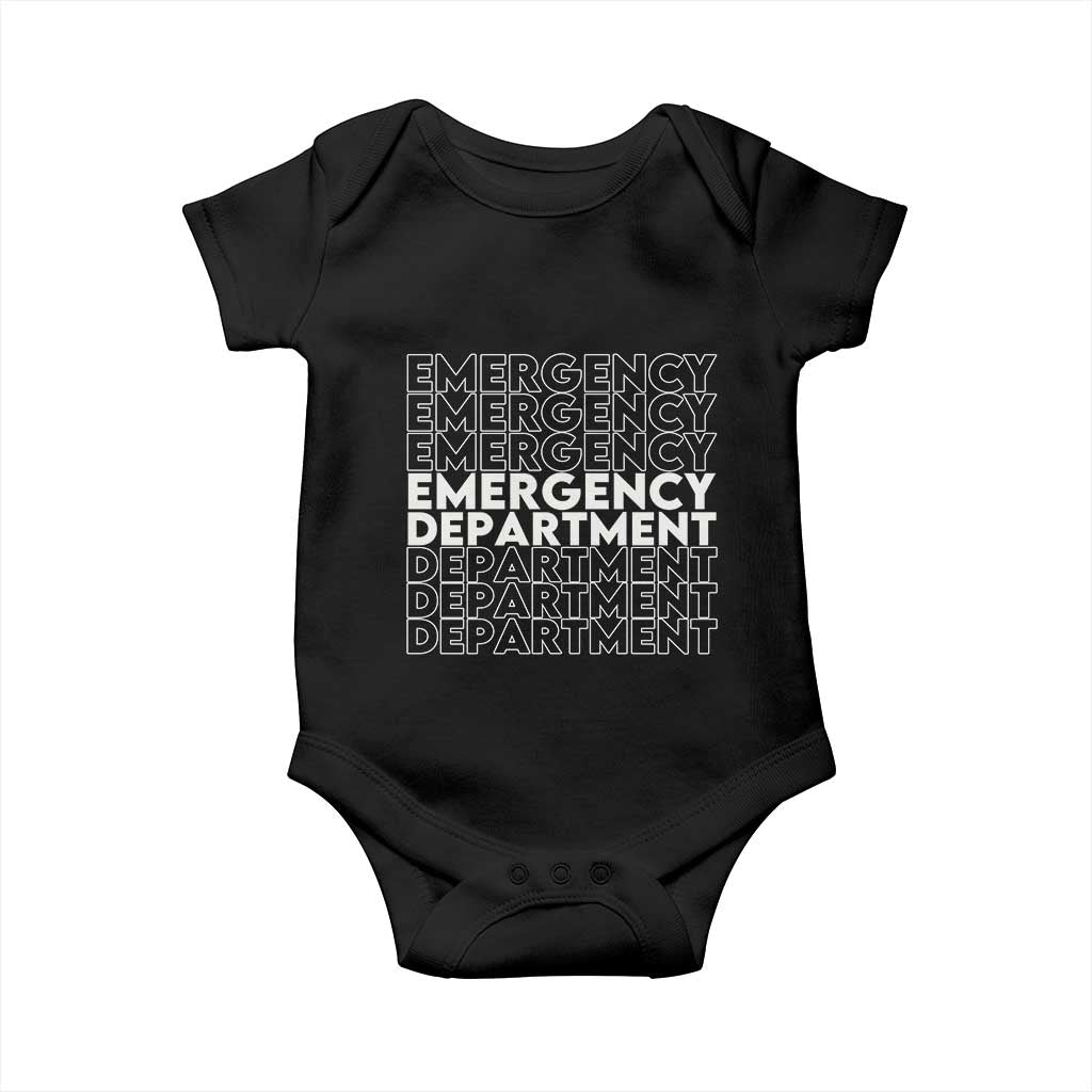 Emergency Department Baby Onesie Retro ER Nurse Gift - Wonder Print Shop