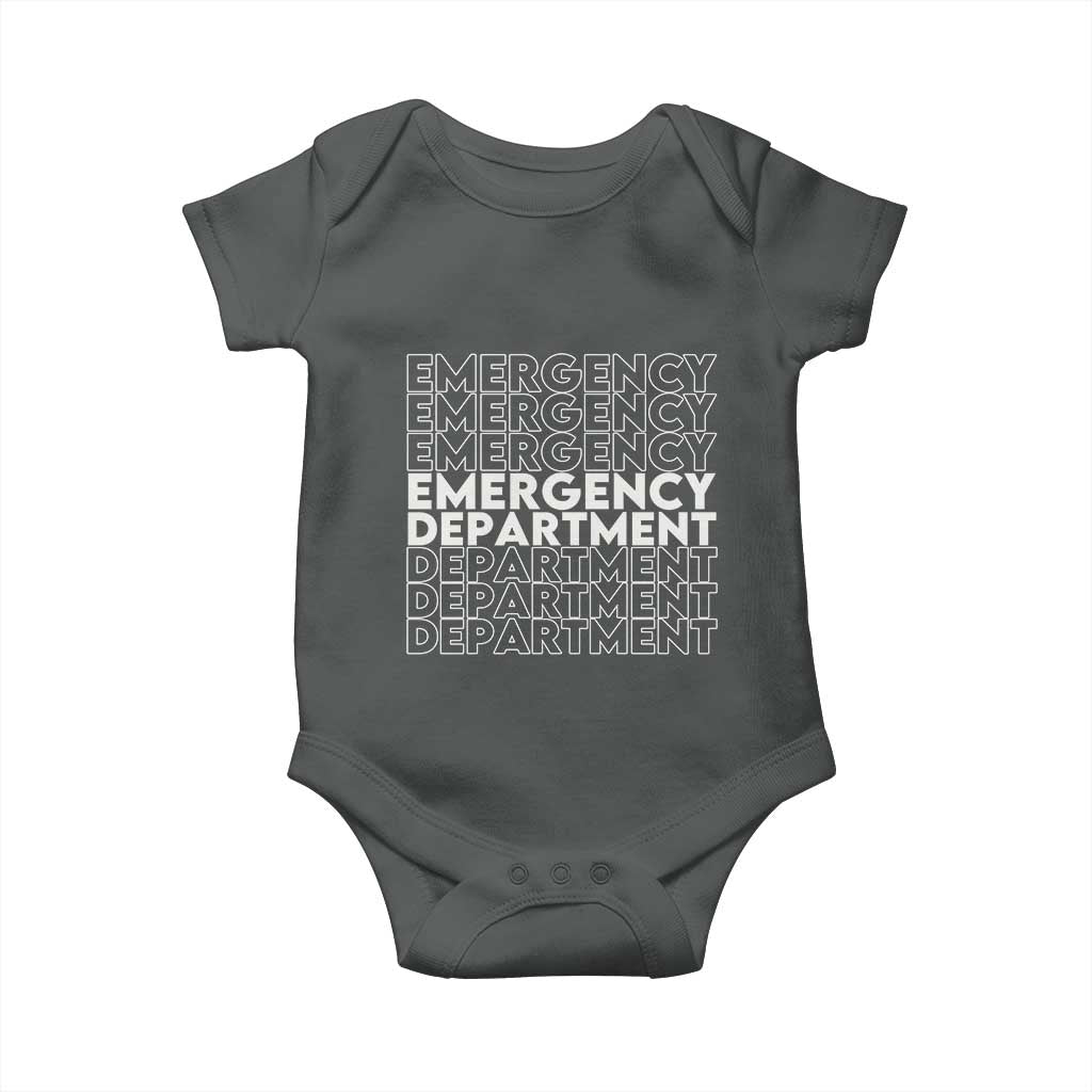 Emergency Department Baby Onesie Retro ER Nurse Gift - Wonder Print Shop