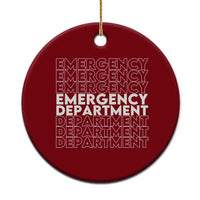 Emergency Department Ceramic Ornament Retro ER Nurse Gift - Wonder Print Shop