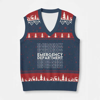 Emergency Department V-Neck Knit Sweater Vest Retro ER Nurse Gift - Wonder Print Shop
