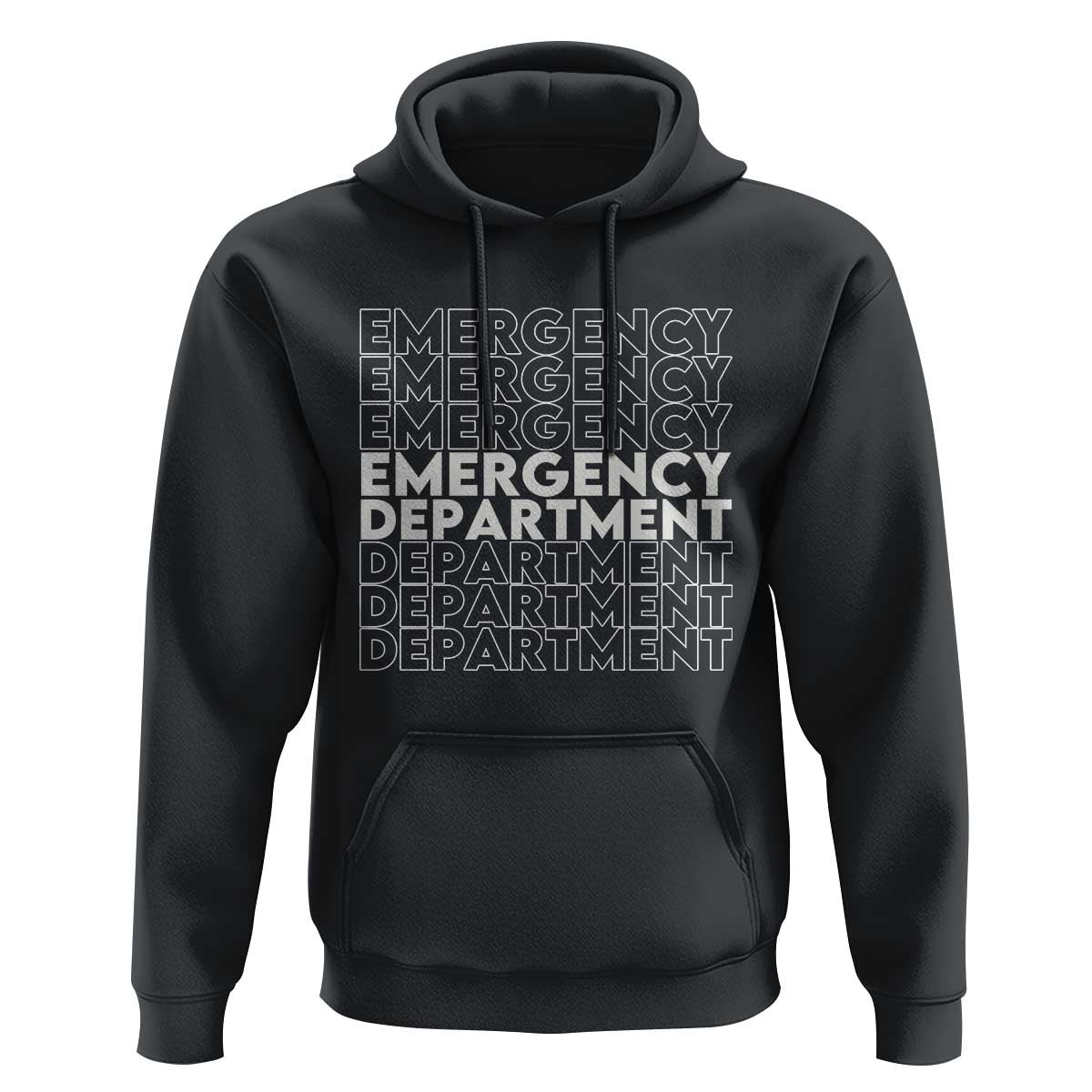 Emergency Department Hoodie Retro ER Nurse Gift - Wonder Print Shop