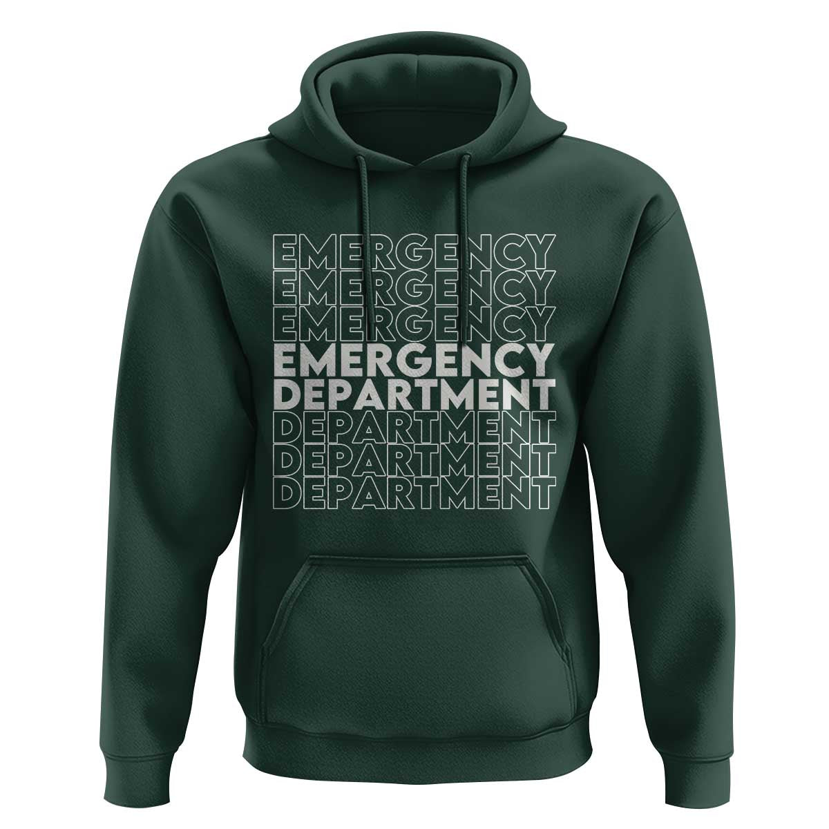 Emergency Department Hoodie Retro ER Nurse Gift - Wonder Print Shop