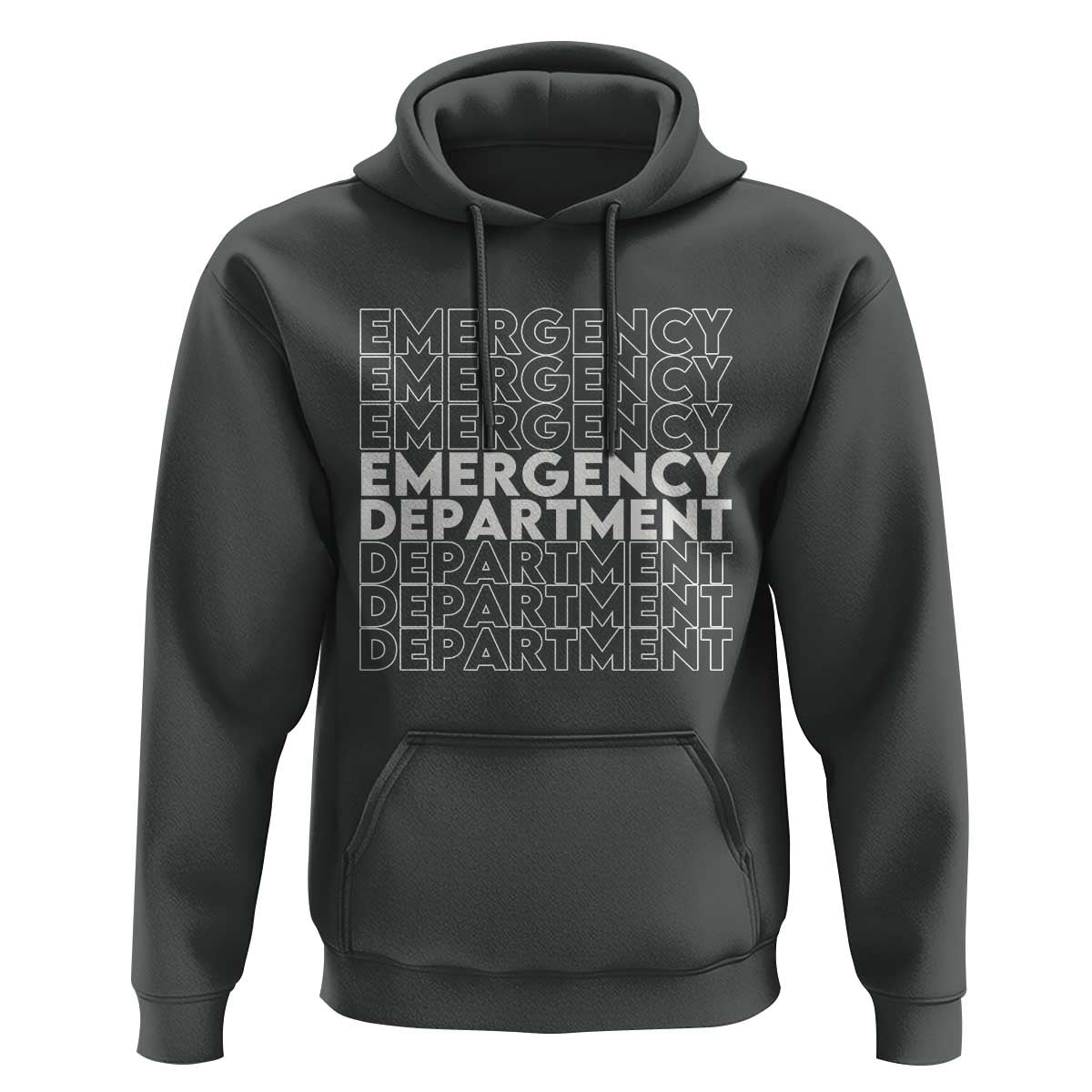 Emergency Department Hoodie Retro ER Nurse Gift - Wonder Print Shop