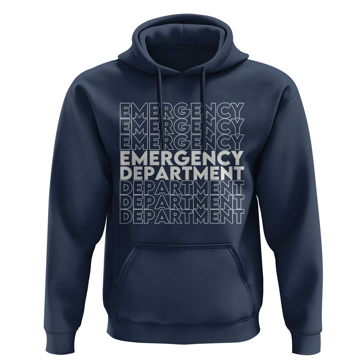 Emergency Department Hoodie Retro ER Nurse Gift - Wonder Print Shop