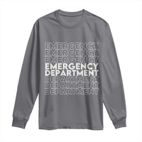 Emergency Department Long Sleeve Shirt Retro ER Nurse Gift - Wonder Print Shop
