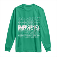 Emergency Department Long Sleeve Shirt Retro ER Nurse Gift - Wonder Print Shop