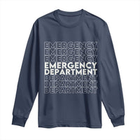 Emergency Department Long Sleeve Shirt Retro ER Nurse Gift - Wonder Print Shop