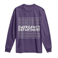 Emergency Department Long Sleeve Shirt Retro ER Nurse Gift - Wonder Print Shop