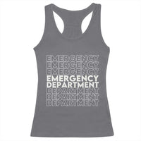 Emergency Department Racerback Tank Top Retro ER Nurse Gift - Wonder Print Shop
