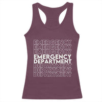 Emergency Department Racerback Tank Top Retro ER Nurse Gift - Wonder Print Shop