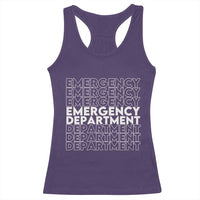 Emergency Department Racerback Tank Top Retro ER Nurse Gift - Wonder Print Shop