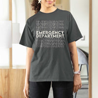 Emergency Department T Shirt For Women Retro ER Nurse Gift - Wonder Print Shop