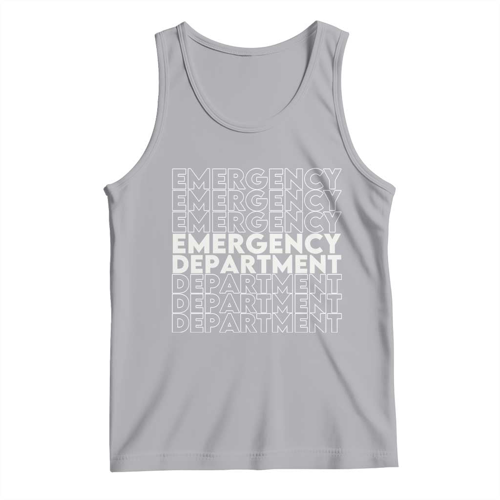 Emergency Department Tank Top Retro ER Nurse Gift - Wonder Print Shop