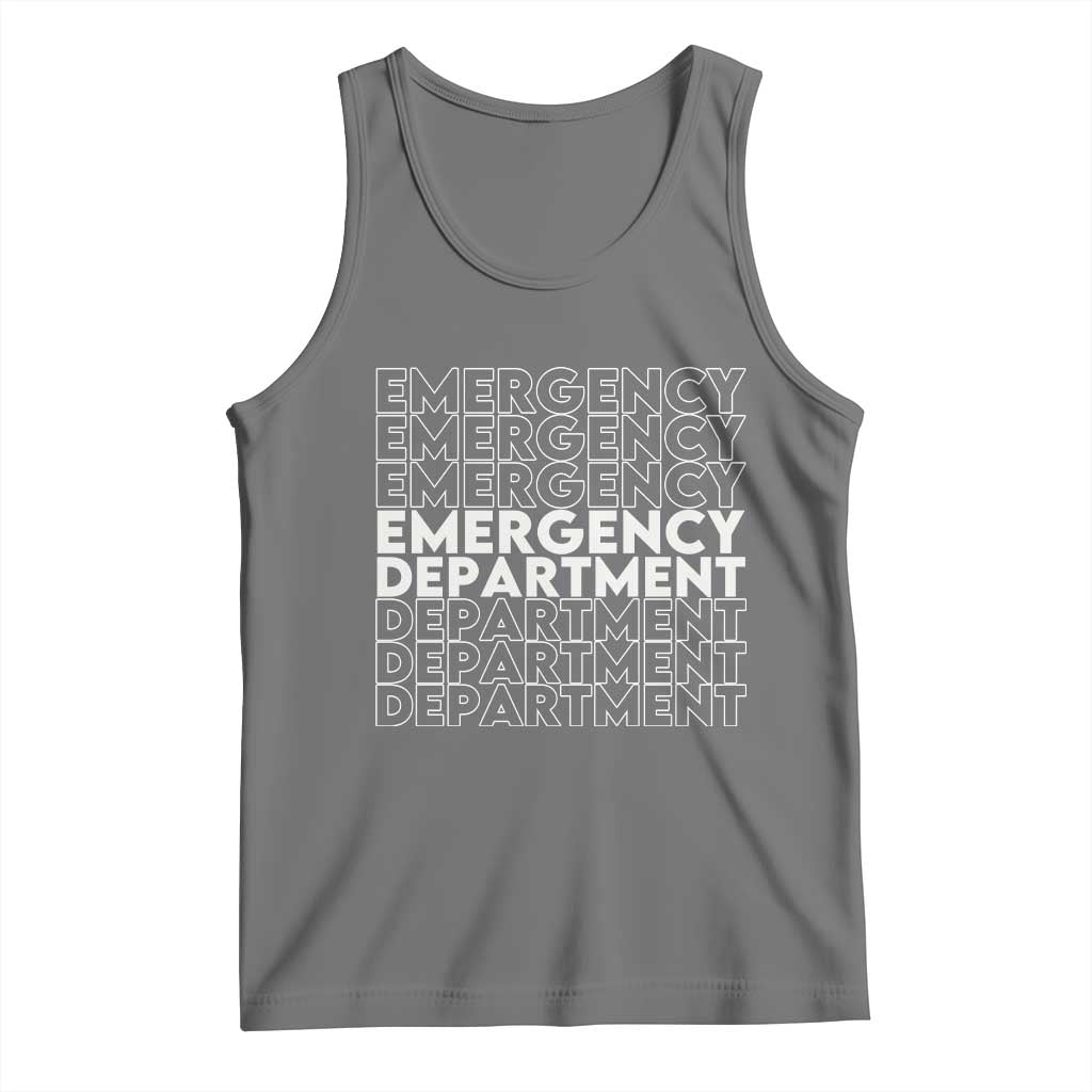 Emergency Department Tank Top Retro ER Nurse Gift - Wonder Print Shop