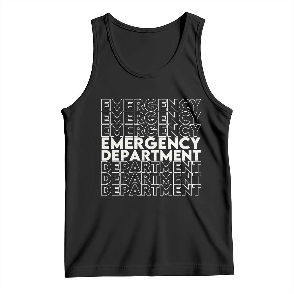 Emergency Department Tank Top Retro ER Nurse Gift - Wonder Print Shop