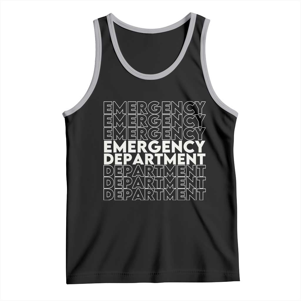 Emergency Department Tank Top Retro ER Nurse Gift - Wonder Print Shop