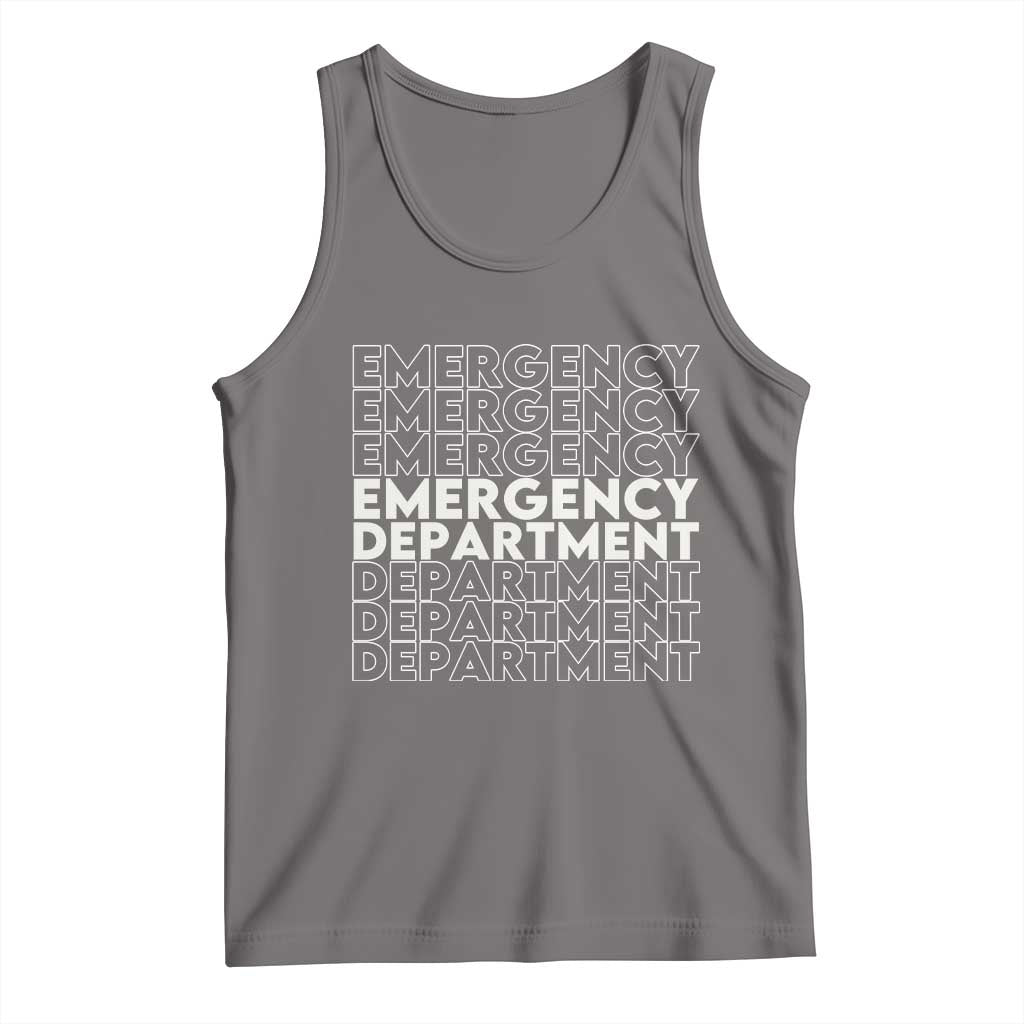 Emergency Department Tank Top Retro ER Nurse Gift - Wonder Print Shop
