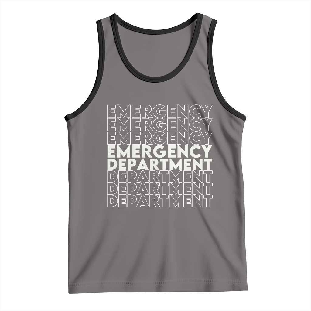Emergency Department Tank Top Retro ER Nurse Gift - Wonder Print Shop