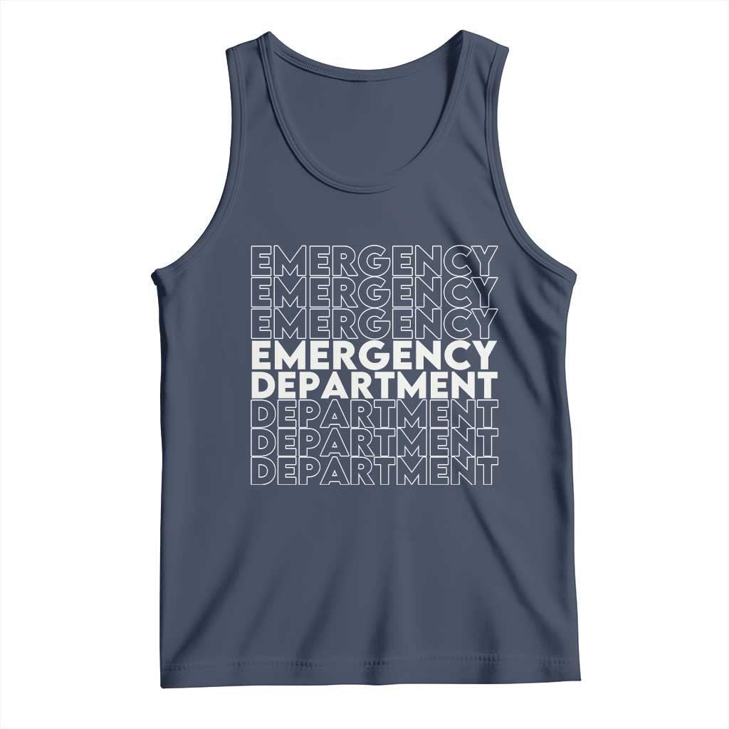 Emergency Department Tank Top Retro ER Nurse Gift - Wonder Print Shop