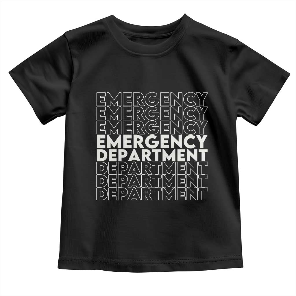 Emergency Department Toddler T Shirt Retro ER Nurse Gift - Wonder Print Shop