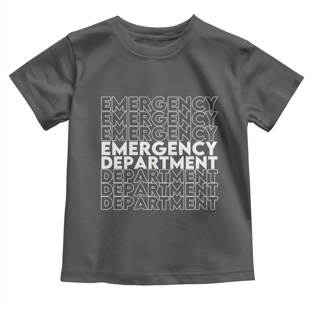 Emergency Department Toddler T Shirt Retro ER Nurse Gift - Wonder Print Shop