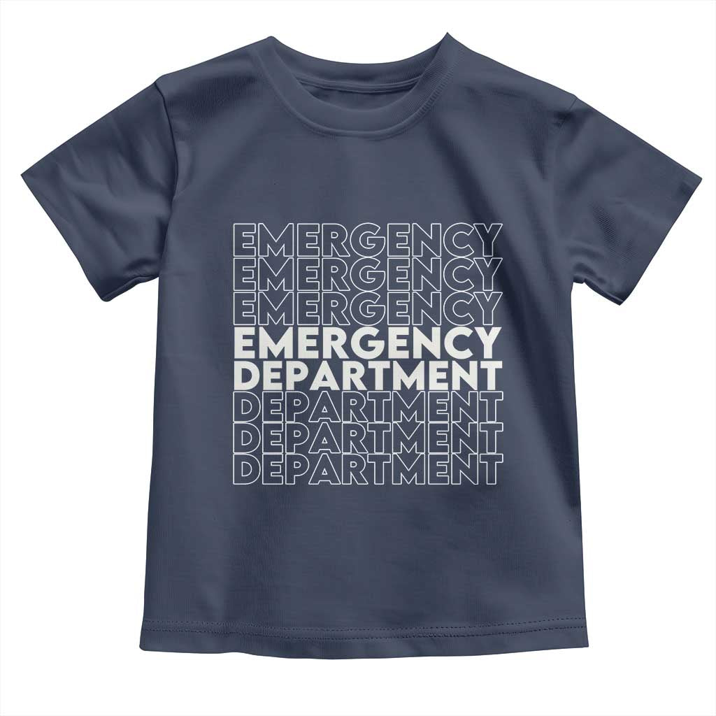 Emergency Department Toddler T Shirt Retro ER Nurse Gift - Wonder Print Shop
