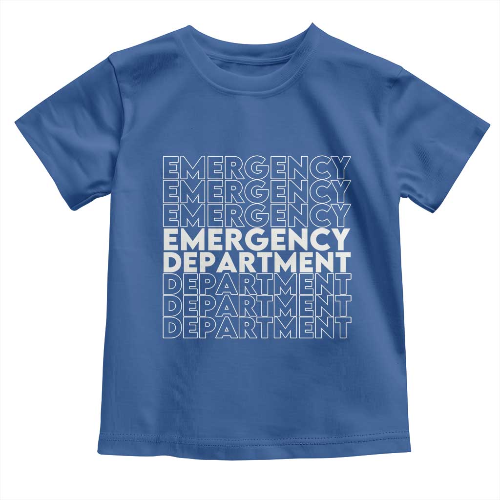 Emergency Department Toddler T Shirt Retro ER Nurse Gift - Wonder Print Shop