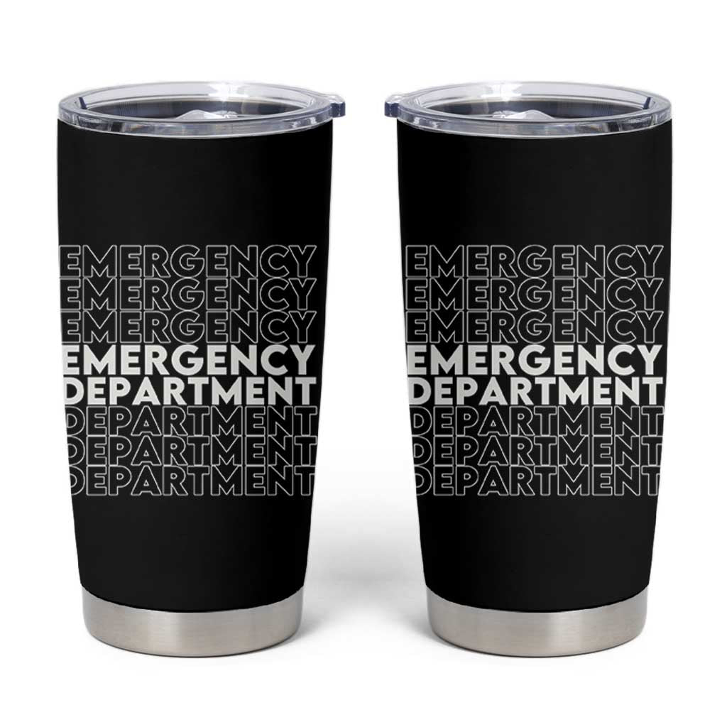 Emergency Department Tumbler Cup Retro ER Nurse Gift - Wonder Print Shop