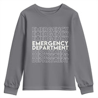 Emergency Department Youth Sweatshirt Retro ER Nurse Gift - Wonder Print Shop
