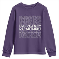 Emergency Department Youth Sweatshirt Retro ER Nurse Gift - Wonder Print Shop