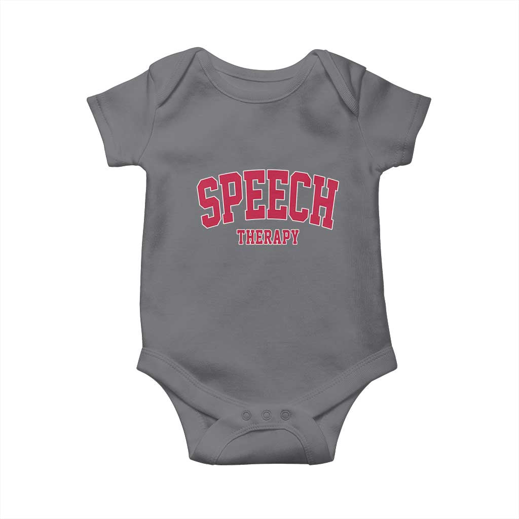 Retro Speech Therapy Baby Onesie Special Education Therapist Teacher Appreciation