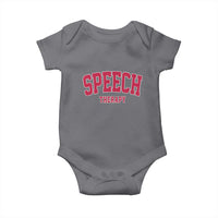 Retro Speech Therapy Baby Onesie Special Education Therapist Teacher Appreciation