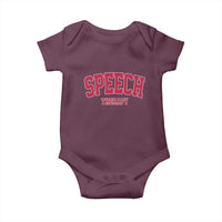 Retro Speech Therapy Baby Onesie Special Education Therapist Teacher Appreciation
