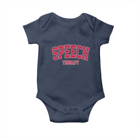 Retro Speech Therapy Baby Onesie Special Education Therapist Teacher Appreciation