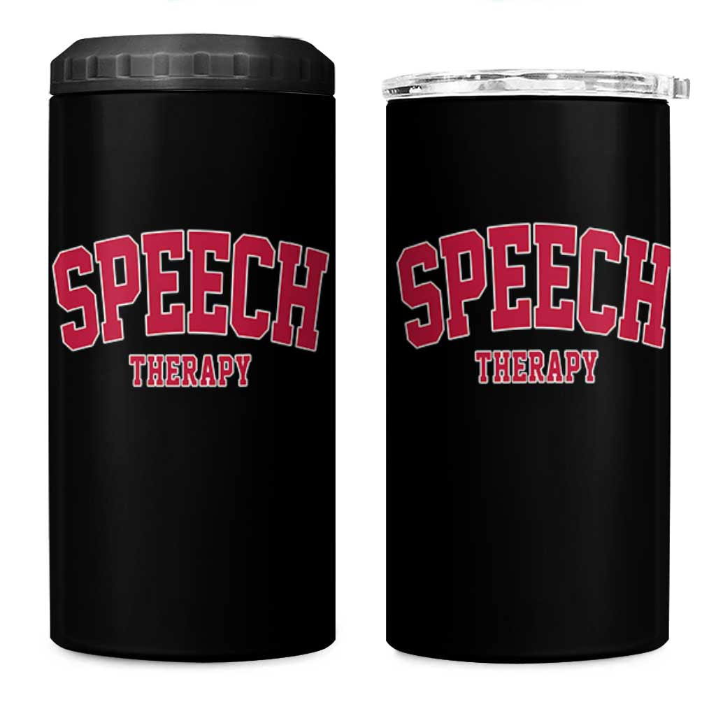 Retro Speech Therapy 4 in 1 Can Cooler Tumbler Special Education Therapist Teacher Appreciation