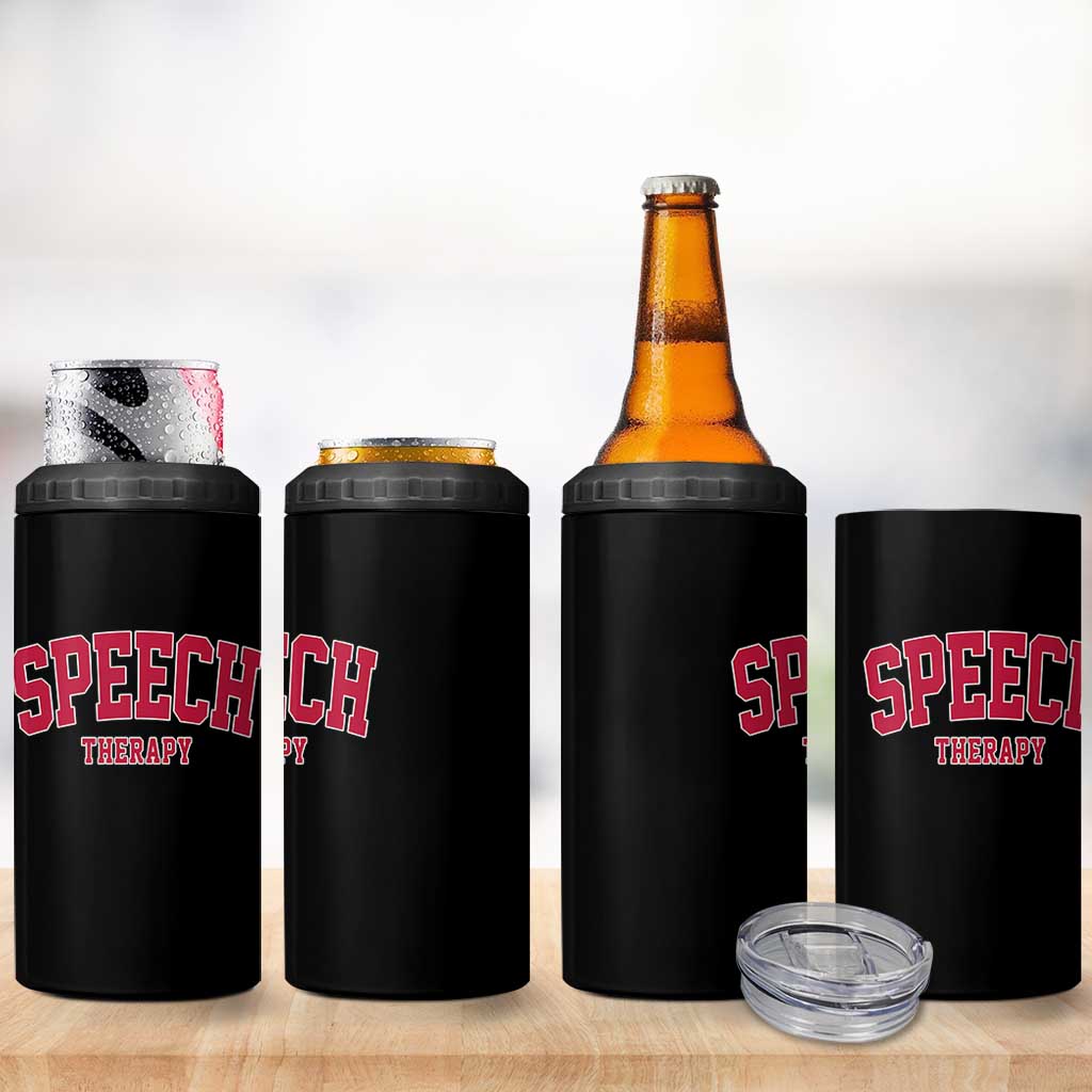 Retro Speech Therapy 4 in 1 Can Cooler Tumbler Special Education Therapist Teacher Appreciation
