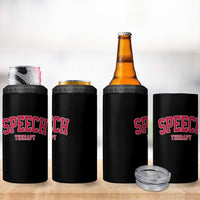 Retro Speech Therapy 4 in 1 Can Cooler Tumbler Special Education Therapist Teacher Appreciation