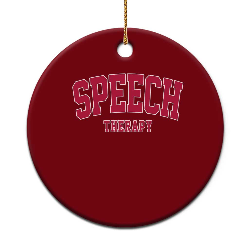 Retro Speech Therapy Ceramic Ornament Special Education Therapist Teacher Appreciation