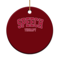 Retro Speech Therapy Ceramic Ornament Special Education Therapist Teacher Appreciation