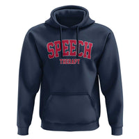 Retro Speech Therapy Hoodie Special Education Therapist Teacher Appreciation