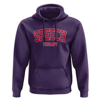 Retro Speech Therapy Hoodie Special Education Therapist Teacher Appreciation