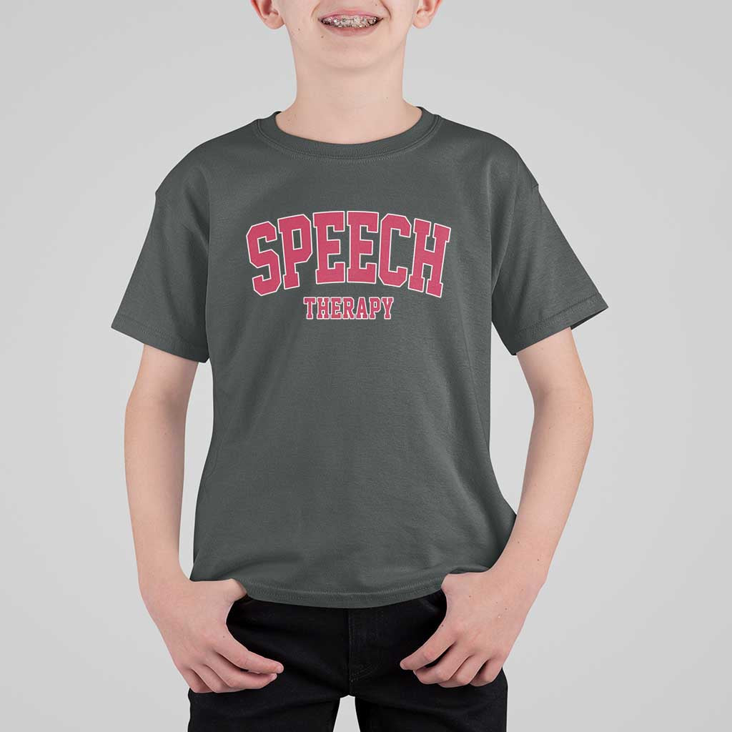 Retro Speech Therapy T Shirt For Kid Special Education Therapist Teacher Appreciation