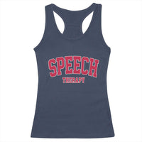 Retro Speech Therapy Racerback Tank Top Special Education Therapist Teacher Appreciation