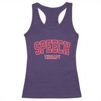Retro Speech Therapy Racerback Tank Top Special Education Therapist Teacher Appreciation