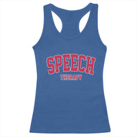 Retro Speech Therapy Racerback Tank Top Special Education Therapist Teacher Appreciation