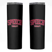 Retro Speech Therapy Skinny Tumbler Special Education Therapist Teacher Appreciation