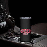 Retro Speech Therapy Skinny Tumbler Special Education Therapist Teacher Appreciation
